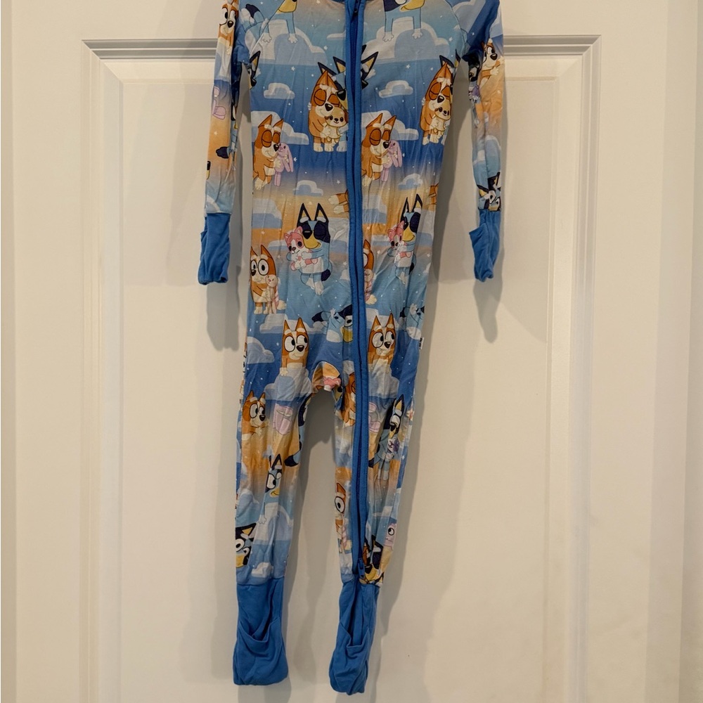 Little Sleepies Zippy in Bluey Sleepytime Print